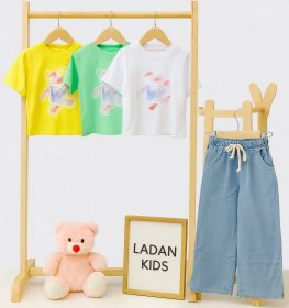 تصویر ست کراپ و شلوار خرس 