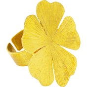 تصویر انگشتر برنج طرح گل سایز3 