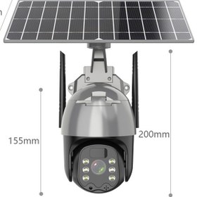 تصویر دوربین مداربسته تحت شبکه خورشیدی اسپیددام مدل Q5Pro 