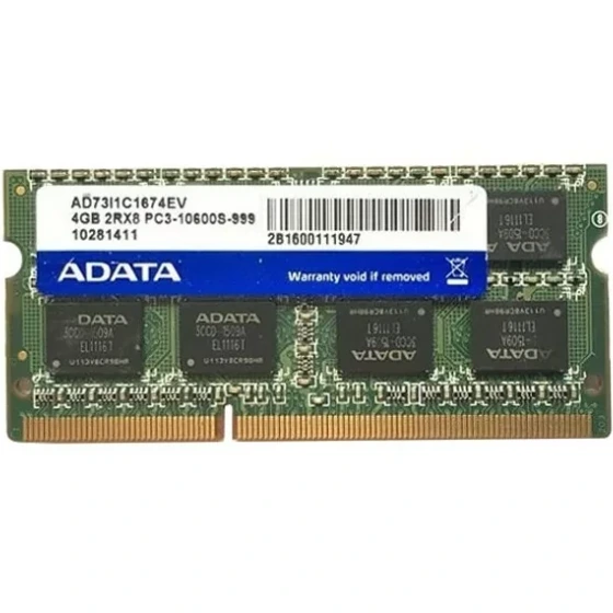 خرید و قیمت رم لپ‌تاپ PC3-10600 ای‌دیتا 1333 مگاهرتز 4 گیگابایت (استوک ...