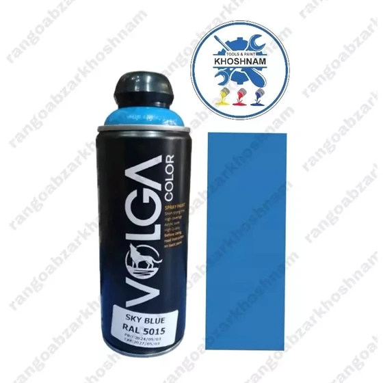 خرید و قیمت اسپری رنگ ولگا کالر SKY BLUE آبی آسمانی 5015 | ترب