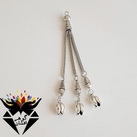 تصویر کرکوش فلزی سه رشته ای طرح گل H3096 