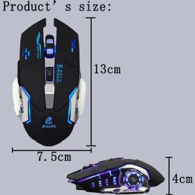 تصویر موس بیسیم 6 کلیده شارژری JEQANG مدل JW_220 JEQANG 6-key wireless mouse with charger, model JW_220