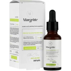 تصویر سرم پوست ضد جوش مناسب پوست چرب و مستعد آکنه حجم 30 میلی لیتر مارگریت Margritte Anti Acne Serum For Oily Skin 30 ml