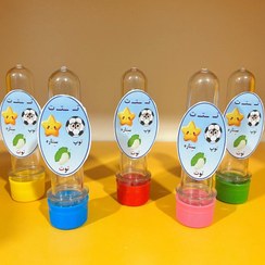 تصویر بسته 5 عددی کپسول گیفت کندی باکس نشانه حرف ت 