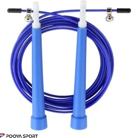 تصویر طناب سرعتی حرفه ای کراس فیت CrossFit مدل کابلی روکش دار خارجی 