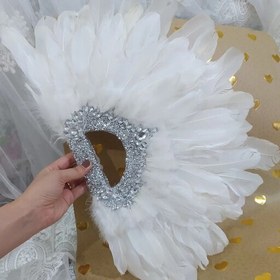 تصویر بادبزن عروس پرطبیعی ،بسیار زیبا و شیک 
