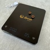 تصویر ترازو قهوه لواک دیجیتال تایمر دار 