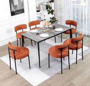 تصویر ست میز و صندلی نهار خوری تدی ۶ نفره 