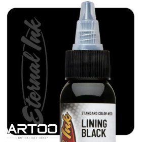 تصویر رنگ تتو لاینیگ بلک (LINING BLACK) اترنال 