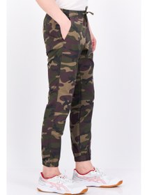 تصویر شلوار جگر مردانه با طراحی استتاری، ترکیب رنگ سبز برند gap Men Regular Fit Camouflage Jogger Pants, Green Combo