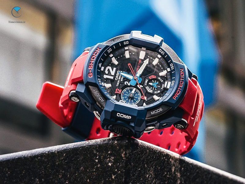 CASIO G-SHOCK 腕時計 GA-1100-2AJF ネイビー/レッド GA-1100-2A | CASIO