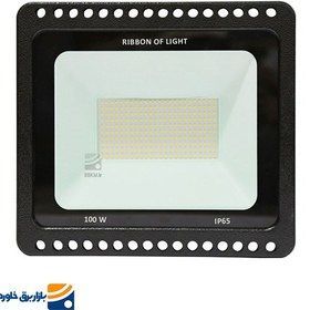 تصویر پروژکتور اس ام دی 100 وات روبان نور مدل PJ10001-B - مهتابی / 2 سال 100 watt SMD projector