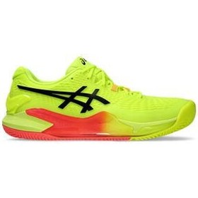 تصویر Asics Gel Resolution 9 Clay Paris کفش تنیس زرد مردان 1041A495 750 