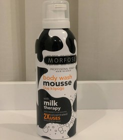 تصویر فوم دوش میلک تراپی مورفوس 200 ml body wash mousse morfose 200 ml