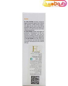 تصویر کرم ضدآفتاب اچ ال رنگی فاقد چربی SPF50 HL Sunscreen Tinted oil free SPF50 Cream 50ML