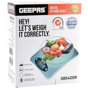 تصویر ترازوی آشپزخانه جیپاس مدل GBS4209 ا Geepas Digital Kitchen Weighing Scales Geepas Digital Kitchen Weighing Scales