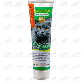 تصویر خمیر مالت گربه آسو پت مدل anti hairball 