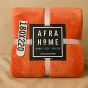 تصویر پتو افرا – نارنجی, 220×180 دو نفره 