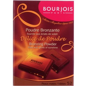 تصویر پودر برنزر بورژوا مدل BOURJOIS Delice De Poudre شماره 52 ا Bourjois Delice De Poudre Bronzing Powder 52 Bourjois Delice De Poudre Bronzing Powder 52