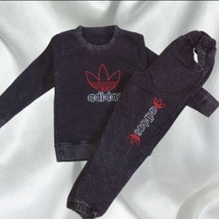 تصویر بلوز شلوار پسرانه جنس طرح لی - مشکی / 40 