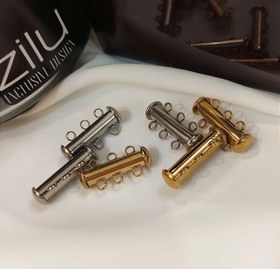 تصویر قفل استیل سه حلقه مگنت 