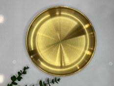 تصویر بشقاب استیل طلایی - ۱۷ Golden steel plate