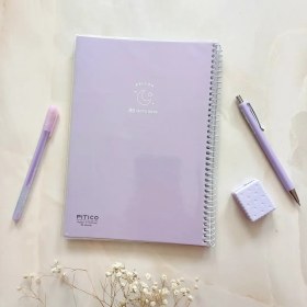 تصویر دفتر 80 برگ مجلد پاستلی 