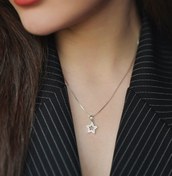 تصویر گردنبند ستاره فول نگین 