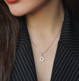 تصویر گردنبند ستاره فول نگین 