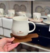 تصویر ماگ انگلیسی خانه جدید جام چین استخوان بسیار مبارک English Home 