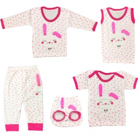 تصویر ست 5 تکه لباس نوزادی مدل Kh2 