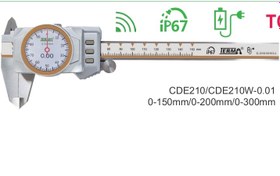 تصویر کولیس ساعتی صفحه نمایش دیجیتال ضد آب ترما دقت 0.01 - 15cm TERMA IP67 Water-Proof Color Screen Digital Caliper with Inductive Measuring System