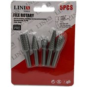 تصویر ست 5 عددی چوب ساب سر دریلی 5pcs Rotary file set