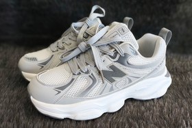 تصویر کفش کتونی وارداتی مردانه طرح نیوبالانس ۷۶۰ رنگ طوسی روشن - ۴ new balance 760 light gray men shoes