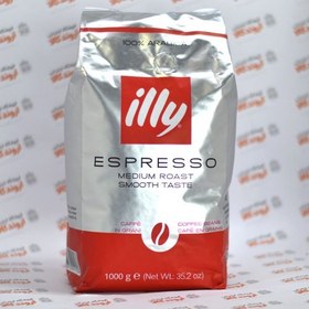 تصویر دانه قهوه ایلی 1 کیلوگرم illy medium roast 1000g beans coffee