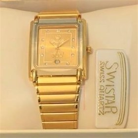 تصویر ساعت مچی swistar swiss quartz 22k gold 