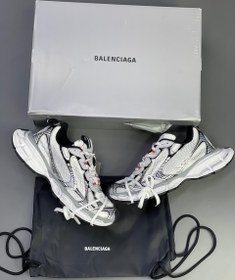 تصویر کتونی بالنسیاگا 3 ایکس لارج سفید طوسی نقره ای Balenciaga 3xl White Gray Silver 