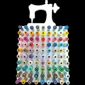 تصویر استند نخ خیاطی 90عددی قابل شستشو استندقرقره نظم دهنده خرازی 