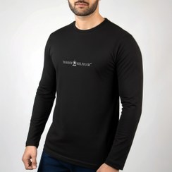 تصویر تیشرت آستین بلند مشکی طرح تامی هیلفیگر Tommy Hilfiger کد BR191 tommy-hilfiger-ls-tshirt-br191