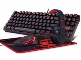 تصویر باندل گیمینگ موس و کیبورد و موس پد ردراگون K552-BA2 REDRAGON K552-BA2 Mouse/Keyboard/Mousepad Gaming Bandle