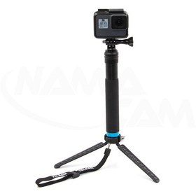 تصویر مونوپاد آلومینیومی تلسین با سه پایه - 090S TELESIN Extendable Aluminum Selfie Stick with Tripod