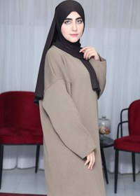 تصویر کفتان بافت - قهوه ای 