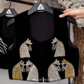 تصویر سخمه جواهردوزی طرح اسب کد 1142 