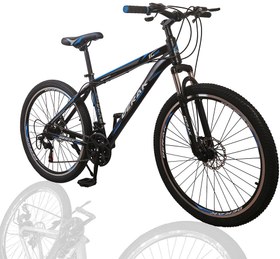 تصویر دوچرخه آلومینیوم سایز 26 دراک ترمز دیسکی - رنگ آبی مشکی Bike 26 inch Disc Brakes 21sp Alloy Blue