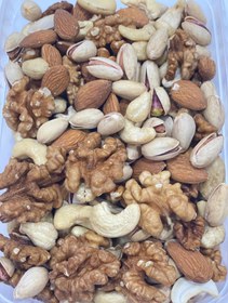 تصویر آجیل چهار مغز خام 