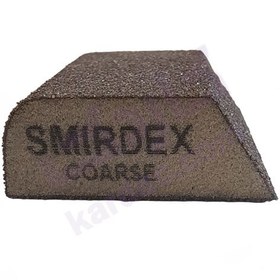 تصویر سنباده اسفنجی زبر اسمیردکس مدل ذوزنقه ای 4*4 Smirdex rough sponge sandpaper trapezoidal model 4*4