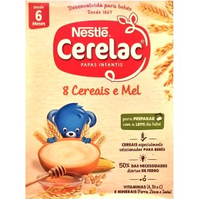 تصویر سرلاک کودک نستله با غلات و عسل 250 گرمی Nestle Cerelac with 8 Cereals and Honey 