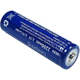 تصویر باتری لیتیوم یون 3.7v سایز 18650 2200mAh مارک DEEPKING 