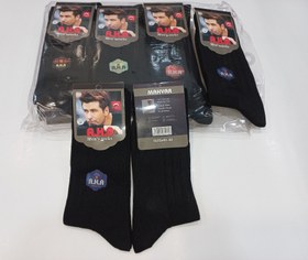 تصویر جوراب ساقدار زنانه و مردانه کبریتی عطردار کیفی برند مهیار (AHA) اصل - مشکی Women's and men's match-scented socks, original Mahyar brand (AHA).